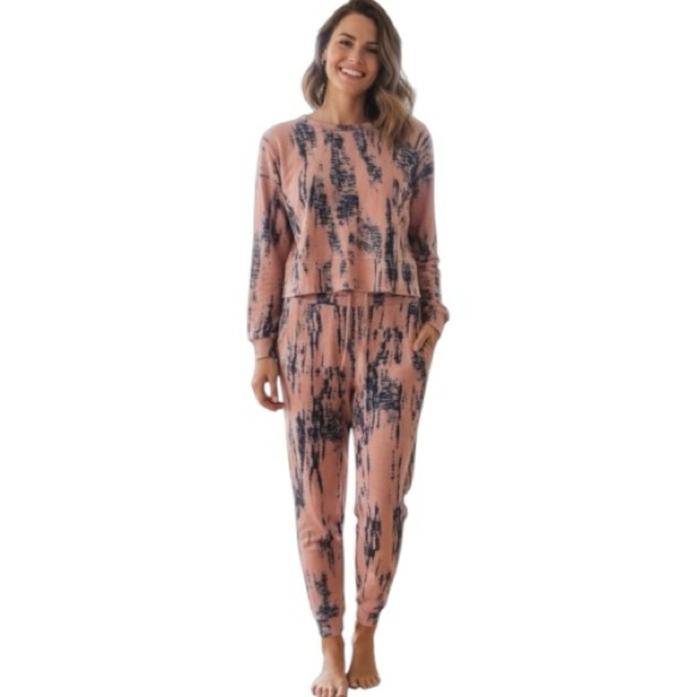 FORNIA Pajamas, Tie Dye,Loungewear Set, PJ, Soft, stretchy, Sz XS, cozy, comfy